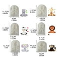 thumbnail image 3 of AOOOWER Cartoon Monkey Rabbits Elephant Giraffe-Silicone Sugarcraft Mold Resin Cake, 3 of 21