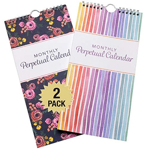 Calendario Perpetuo: Organizador en espiral para Cumpleaños, Aniversarios, Fechas Importantes y Recor
