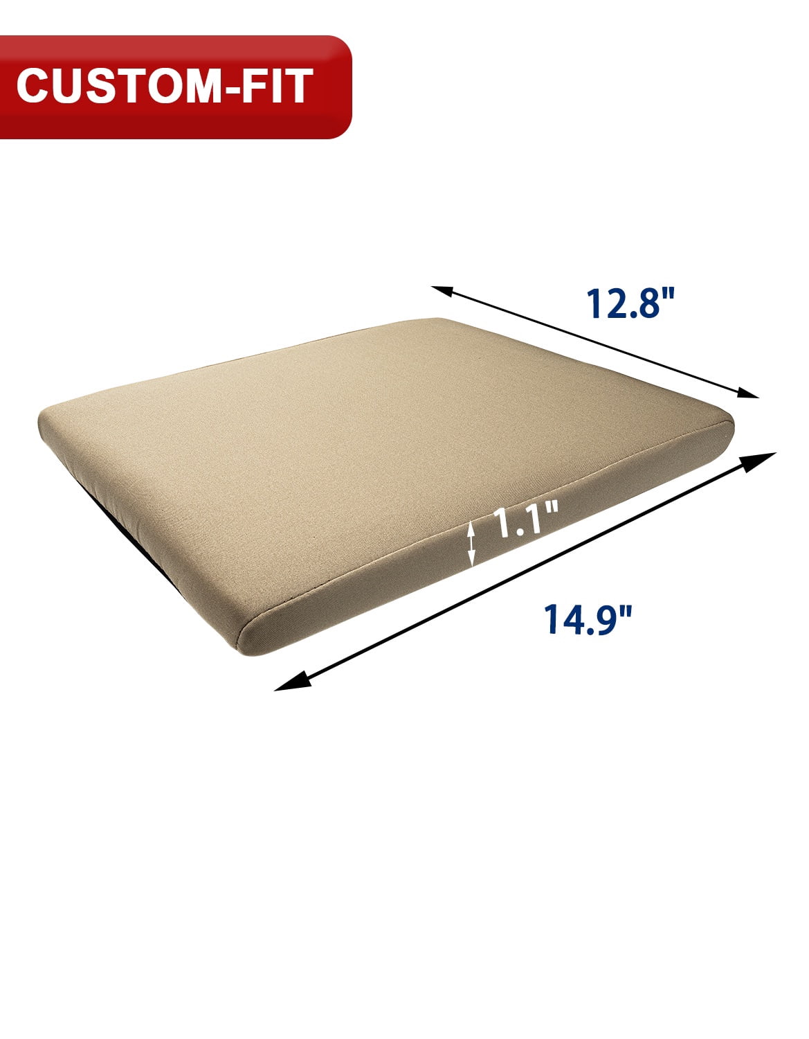 KBH Center Console Cover for 2011-2014 Ford F150 Accessories, Washable Arm Rest Protector Covering for Car, Beige(Fits Jump Seat Console Only)