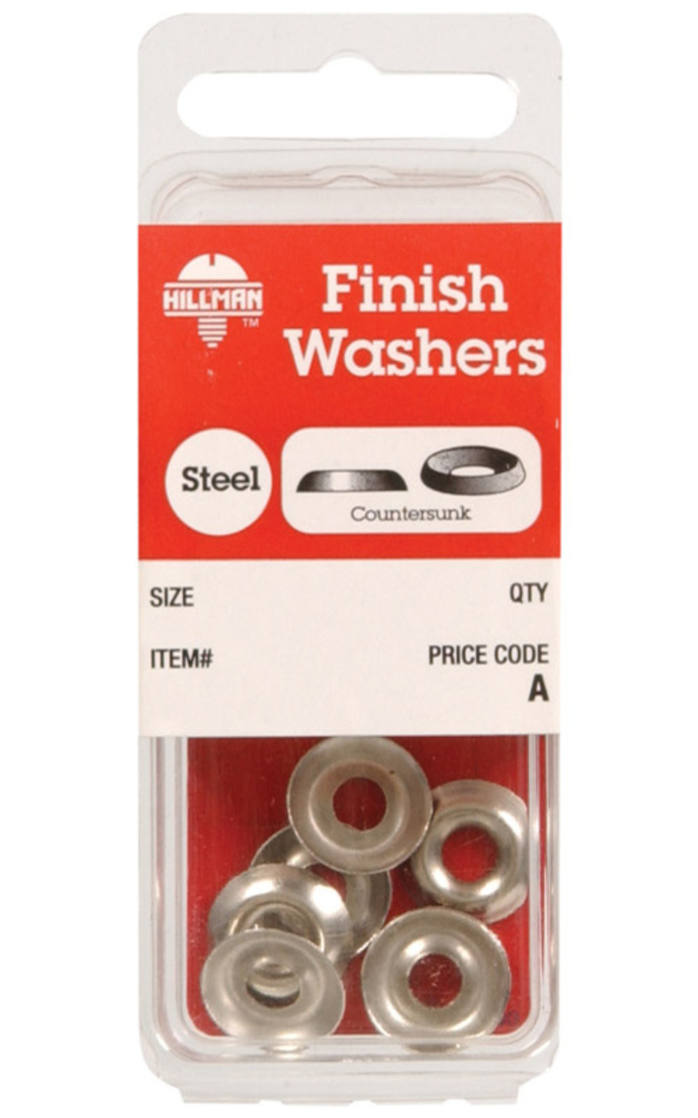 Hillman Nickel-Plated Steel .190 in. Finish Washer 10 pk - image 2 of 2