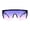 Black / Purple Pink, variant on Womens Oversize High Temple Flat Top Shield Diva Sunglasses Tortoise Red Orange
