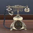 thumbnail image 4 of Loyalheartdy Royal Vintage Phone Retro Rotary Landline Telephones with Push Button for Home Decoration, 4 of 12