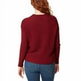 thumbnail image 3 of Jessica Simpson Womens Roll Neck Sweater, Pomegranate, XL, 3 of 3