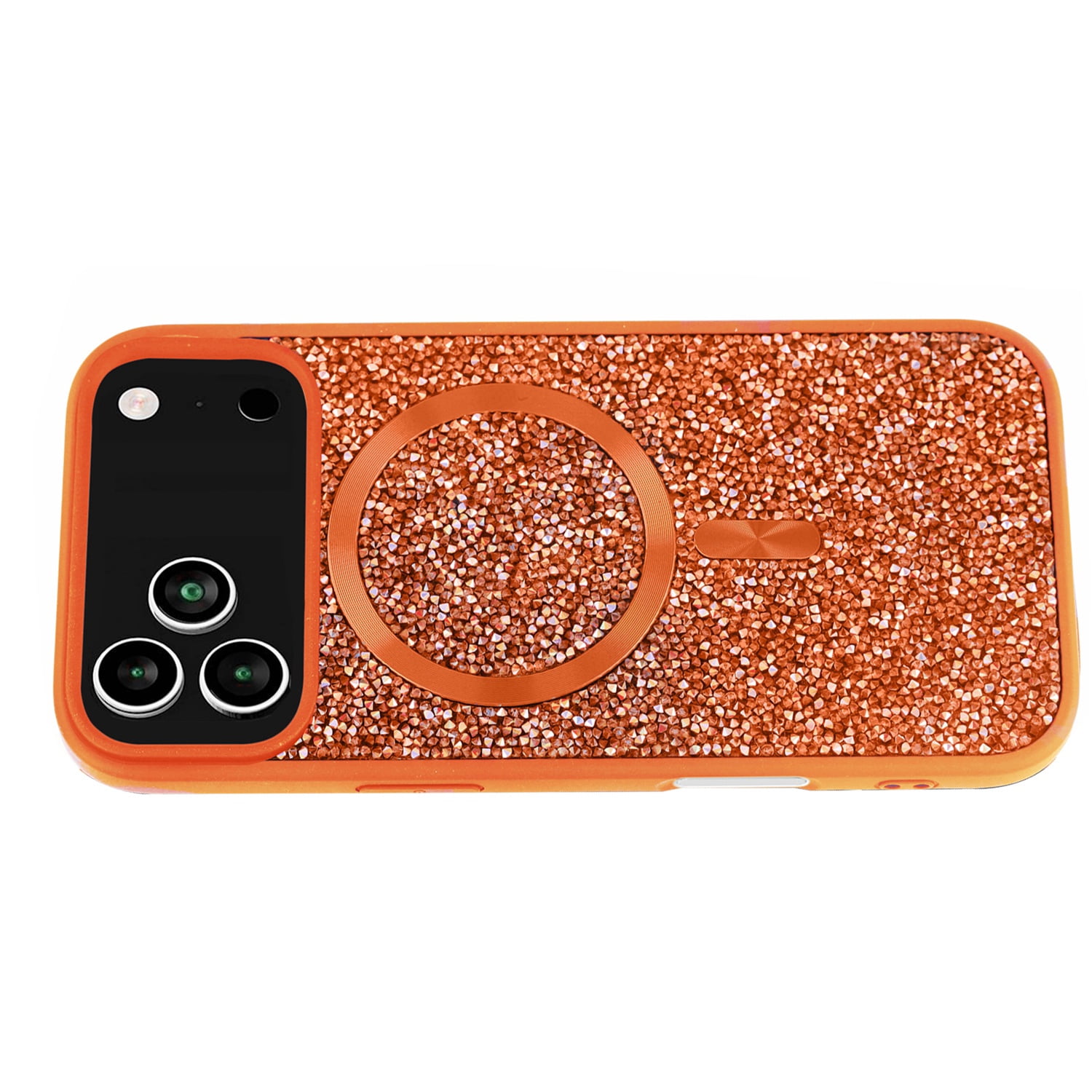 Thin Wireless Charging Bling Diamond Crystal Case for iPhone 17 Pro Max