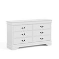 thumbnail image 2 of Furniture of America Rycia Traditional 6-Drawer Dresser, White, 2 of 13