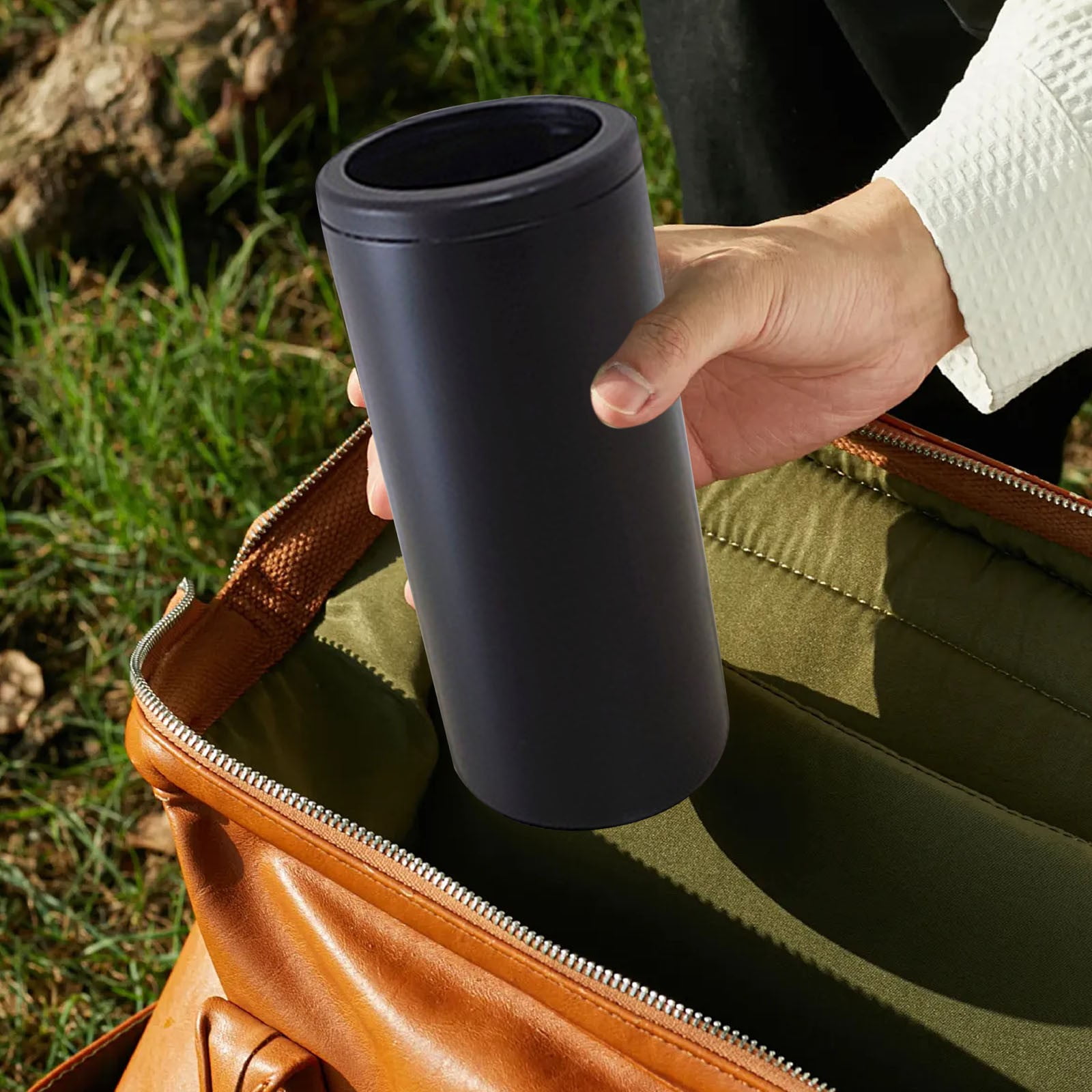 ZFSBZBS Stainless Steel Double Wall Insulated Can Cooler, Beer Bottle Holder, Bottle or Tumbler for Slim Beer & Hard Seltzer Cans