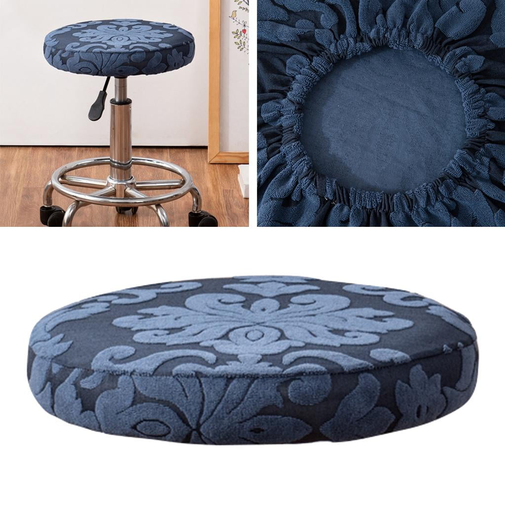 Bar Stool Seat Cover Round Elastic Stool Chair Cover Barstool Cushion