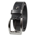 thumbnail image 1 of Gelante Mens Leather Belt - One Piece Top Grain Thick Heavy Duty 38003-Black-XL, 1 of 5