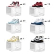 thumbnail image 5 of Fortune Shoe Organizers and storage Bins Boxes fits for Men & Women Sneakers US Size Up to 13, Stackable Beyond 15 Layers, Max Compression Force up to 100 LBS, Set of 2 Pack (White), 5 of 9