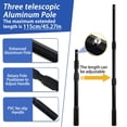 thumbnail image 4 of Telescoping Rubber Fishing Net With Handle 64"/46" Long Silicone Large Fish Landing Kayak/fishpond/saltwater Extendable Gear Accessories, 4 of 8