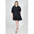 thumbnail image 4 of Vestido camisero con cinto Roman Fashion /Tallas Extras, 2659 (Negro) negro 36, 4 of 7
