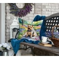 thumbnail image 4 of Norwich Terrier Spring Path Throw Pillow 18 in x 18 in, 4 of 5