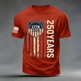thumbnail image 4 of Rotm Patriotic Shirts Independence Day Graphic Short Sleeve Crew Neck T Shirt Freedom Print Casual Comfort Tee for Men Red,XL, 4 of 5