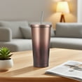 thumbnail image 5 of PONPRNGY Tumbler Double Wall Vacuum Insulated Travel Glitter Mug,Stainless Steel Tumblers with Lid and Straw, Powder Coated Coffee Cups for Woman, 5 of 6