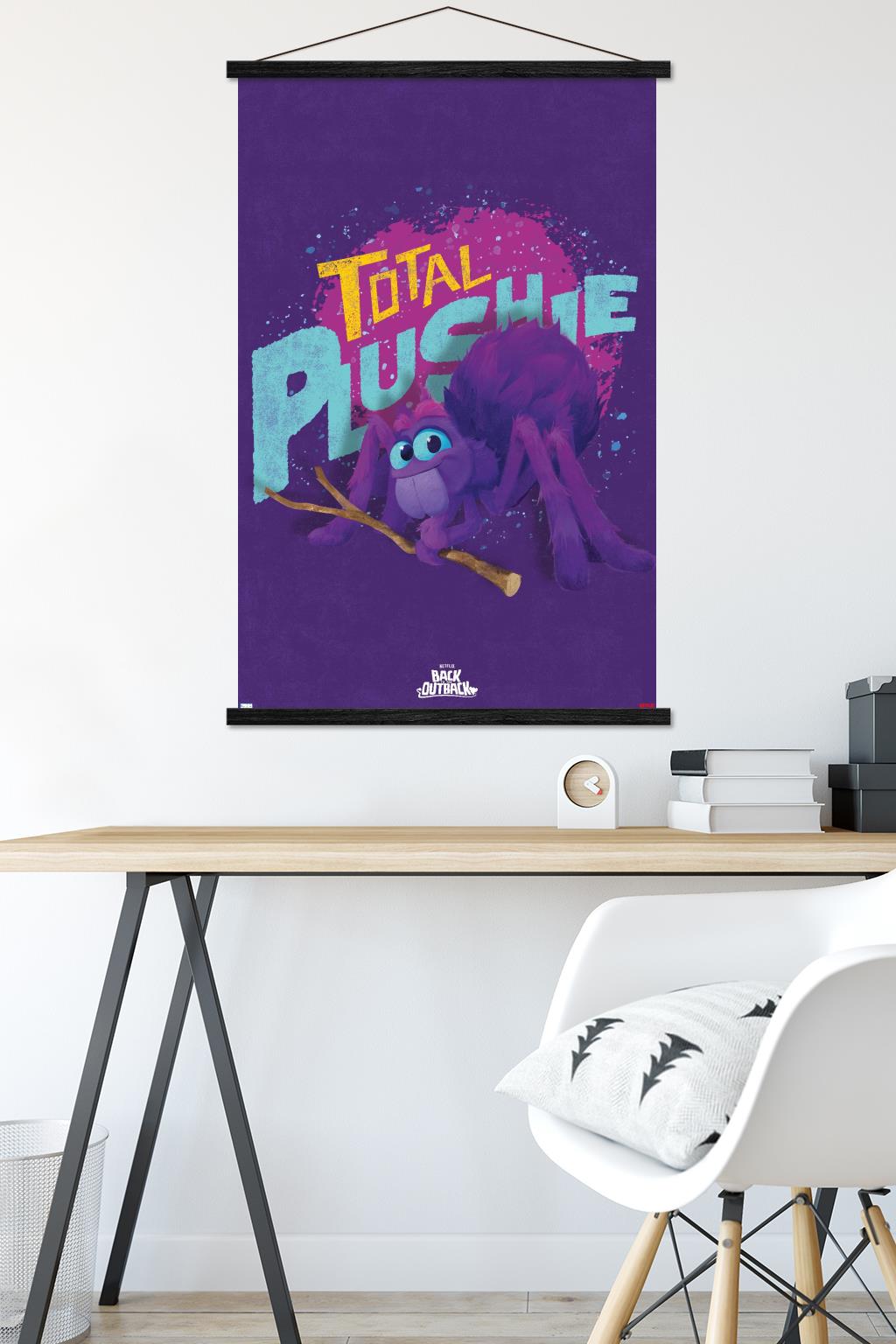 Netflix Back to the Outback - Total Plushie Wall Poster with Wooden Magnetic Frame, 22.375" x 34"