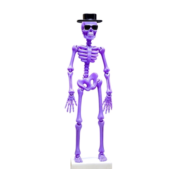Dancing Skeleton Aquarium Bubbler with Hat & Sunglasses, Fun Decorative Air Ornament for Fish Tank