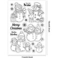 thumbnail image 6 of Christmas Snowman Clear Silicone Stamps for DIY DIY Card Making Penguin Silicone Transparent Stamp Seal Snowflake Decorative Clear Stamps for DIY Scrapbooking Photo Album Journal Decoration, 6 of 8