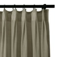thumbnail image 3 of TWOPAGES Light Filtering Pinch Pleat Curtain 72 X 84 Inches Long 1 Panel Privacy Sheer Curtain for Bedroom, Sandstone, 3 of 6