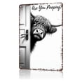 thumbnail image 1 of ONFD Compact Restroom Sign Hanging Ornament For Bathroom And Organization Durable Metal Hooked Display Elegant Minimalist Style For Home And Use, 1 of 2