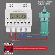 Digital Timer Switch Relay KG316T AC220V 100A Electronic Programmable Timer
