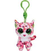 Ty Inc. Beanie Boo Plush Stuffed Animal Sophie the Pink Cat Bag Clip 3"