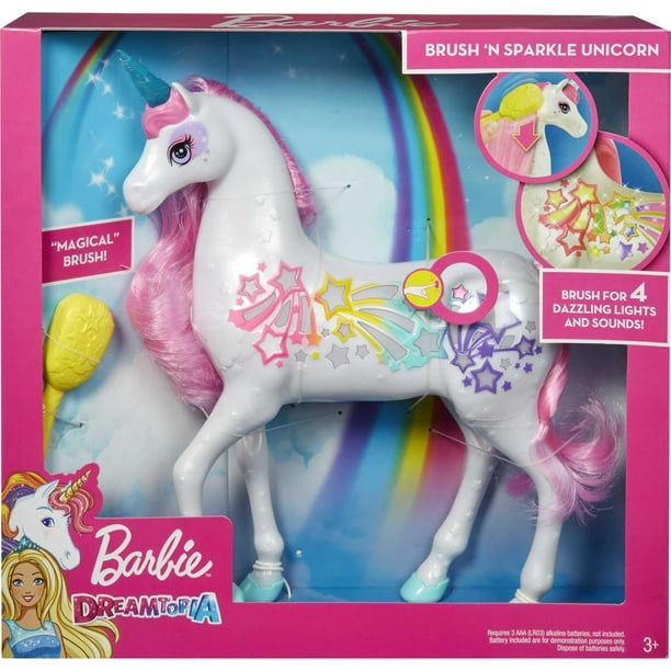 Barbie Dreamtopia Brush n Sparkle Unicorn Doll for Daycare