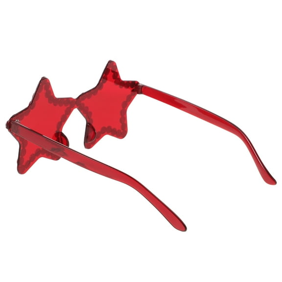 PBPBOX Red Sunglasses Bulk For Women Star Shaped 1Pack Fashion Accessory Parties