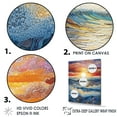 thumbnail image 3 of Designart "Sunrise Over The Rainbow Ocean II" Ocean Floater Framed Wall Decor, 3 of 5