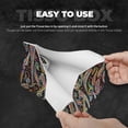 thumbnail image 5 of Lsque Watercolor Romantic Paisley Printed Long Tissue Box Cover Holder, Facial Paper Organizer Dispenser,Triangle with Bottom Belt, PVC Leather Decorative Organizer, 5 of 9