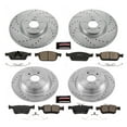 thumbnail image 3 of PowerStop Front and Rear Z23 Evolution Sport Carbon-Fiber Ceramic Brake Pad and Drilled & Slotted Rotor Kit Fits: FORD Select Models K7570, 3 of 10