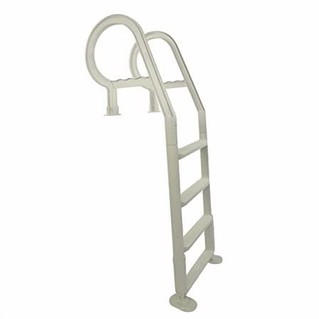 Aqua Select Heavy-Duty in-Pool Ladder | White | Supports 300 Pounds | Easy-to-Install Design