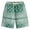 Y-Dark Green7018, variant on Men Boho Drawstring Waist Paisley Print Summer Beach Shorts Male Bottoms