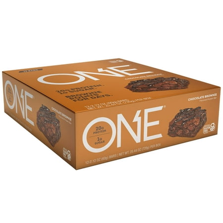 ONE Brands Protein Bar, Chocolate Brownie, 20g Protein, 12 Count