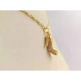 thumbnail image 3 of Lab Created Diamond High Heel Women Pendant 1Ct Round Cut 14K Yellow Gold Plated, 3 of 3