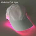 thumbnail image 1 of Fashion Unisex Solid Color LED Luminous Baseball Hat Christmas Party Peaked Cap, 1 of 11