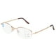 thumbnail image 3 of Gafas multifocales progresivas para presbicia, gafas de lectura con bloqueo de luz azul para hombres y mujeres (+200 marco dorado), 3 of 8