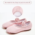 thumbnail image 6 of Stelle Girls Leather Ballet Dance Shoes for Toddler/Little Kid/Big Kid/Boy,Full Sole No-Tie Balletrina Gymnastics Ballet Slippers,Pink, 6 of 6