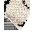 thumbnail image 5 of Unique Loom Morocco Collection Area Rug - Rif (7' Round Ivory/Black), 5 of 10