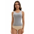 thumbnail image 4 of Unique Bargains Women's Wide Strap Camisoles with Built-In Padded Bras M Grey, 4 of 6