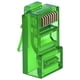 thumbnail image 1 of RJ45 Macho VentDepot CrystalGreen 1 Paquete 1x100 Pzas CAT6 Verde Traslúcido, 1 of 1
