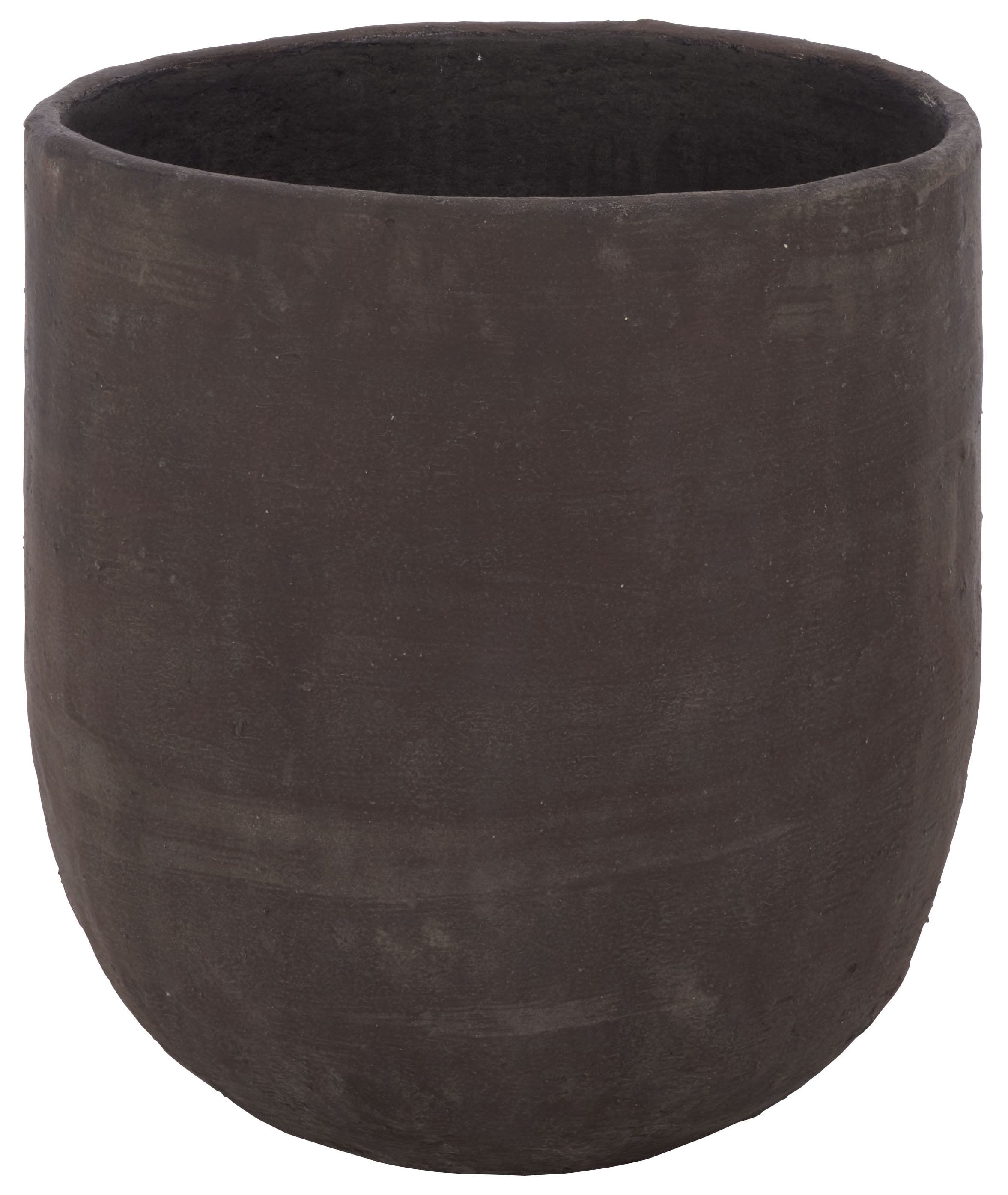 Safavieh 19.3" x 19.3" x 21.3" Round Brown Cement Bamboo Plant Pot