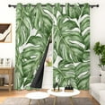 thumbnail image 2 of Lfeey Tropical Palm Leaves Blackout Curtains, Grommet Window Curtains for Living Room Bedroom, 42"x63" Inch, 2 Panels, 2 of 6