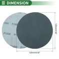 thumbnail image 3 of Hojas de lijado de gancho y lazo Unique Bargains 125x125mm negras 1000 grano para un pulido y molienda eficientes en la fabricación y reparación de automóviles y trabajos en madera, 3 of 7