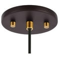 thumbnail image 4 of Woodbridge Lighting Elise 1-Light Glass Mini-Pendant in Brass/Bronze/Clear, 4 of 4