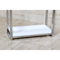 thumbnail image 4 of Kingston Brass SCC8261 Edenscape 33-5/8 Inch Freestanding Pedestal 2-Tier Towel Rack with Wooden Shelf in Polished Chrome, 4 of 8