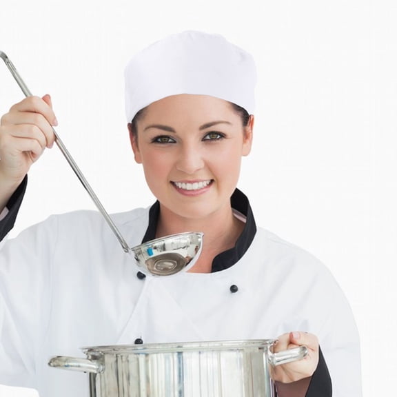 LOLIPPYY Toadette Hat Chef Hat White Cotton 1Set Hair Retention for Staff Cooking