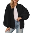 thumbnail image 2 of Bomber Jacket for Women 2025 Fall Long Sleeve Lightweight Zip Up Casual Jackets with Pockets Outerwear, 2 of 6
