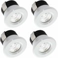 thumbnail image 1 of Set of 4 Mini LED recessed spotlights 3 W Warm white, Mini LED spotlight for shop windows, license plate lighting incl. Separate transformer, 1 of 5