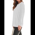 thumbnail image 3 of Camisas de Larga para Mujer, Blusas de Encaje, Ropa Informal de Negocios, Moda de Otoño, Blusas Tejidas Y2k M, 3 of 8