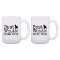 thumbnail image 1 of ThisWear Westie Mug Set Best Westie Mom Ever Coffee Mug Terrier Mom 2 Pack 15oz Coffee Mugs Cups Westie Mom, 1 of 4